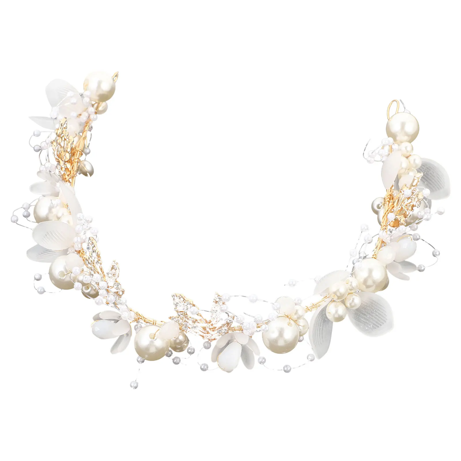 

Crown Hair Accessory Pearl Wedding Headband Bridal Headpiece Headbands Headgear