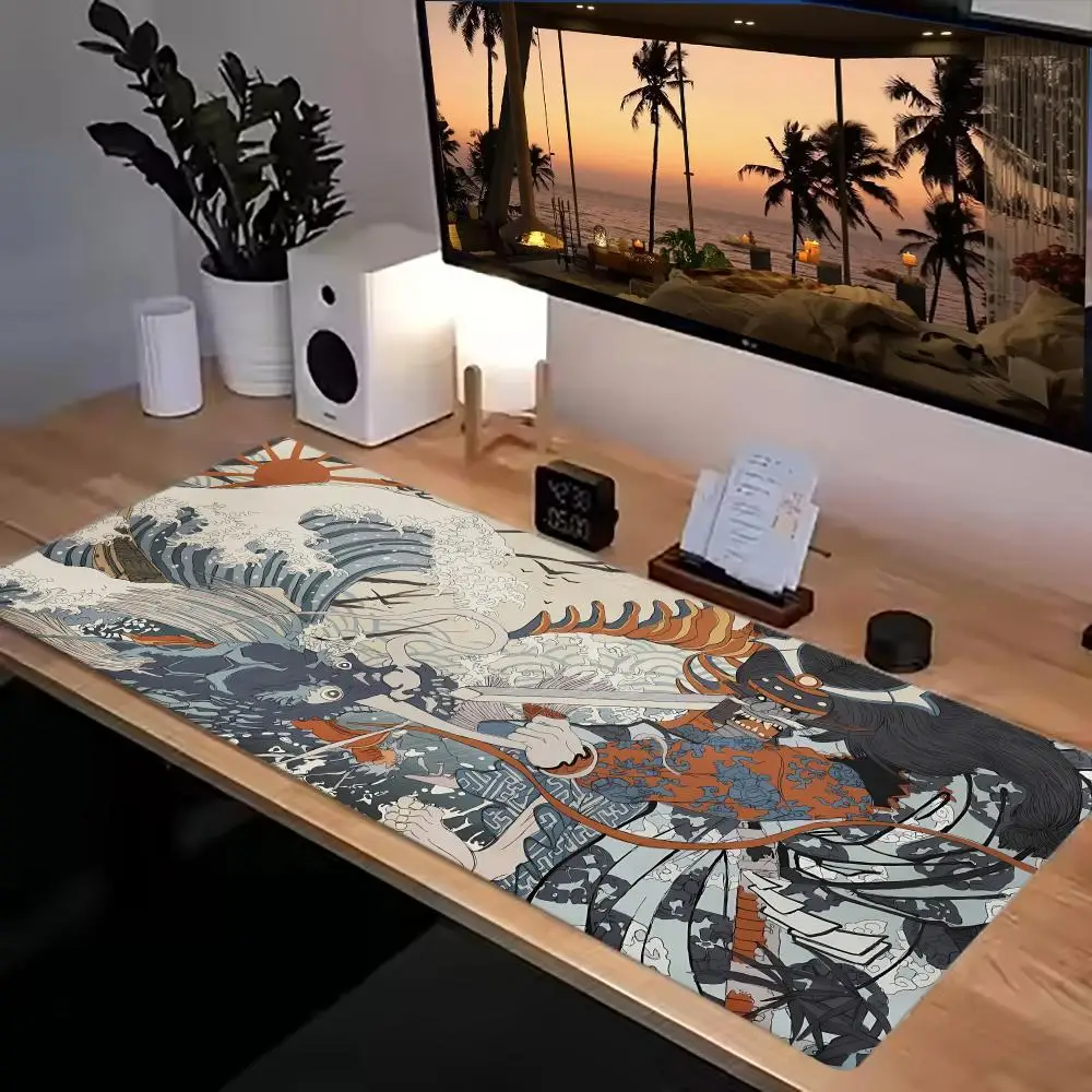 Extra large stain-resistant thickened edge-locking office anti-slip desk pad keyboard pad gaming mouse pad