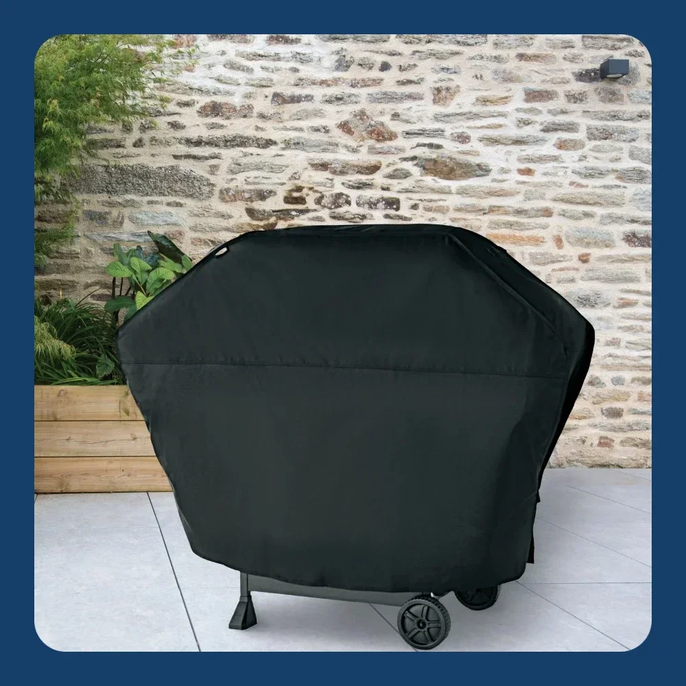 

Heavy Duty 3-4 Burner Gas Grill Cover, 62 inch Waterproof Outdoor Barbecue Black