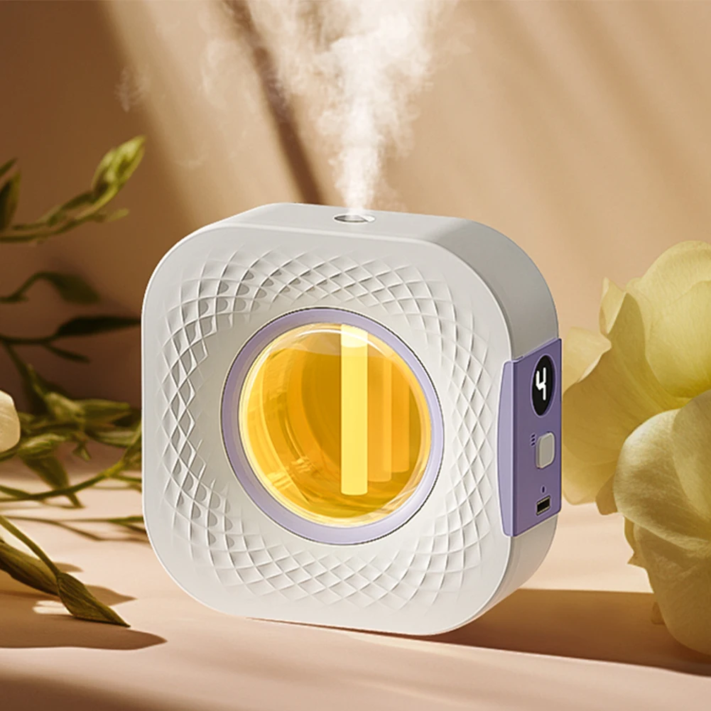 Máquina automática de fragancia, difusor, máquina de aromaterapia, purificador de aire inteligente USB con pantalla LED de iluminación