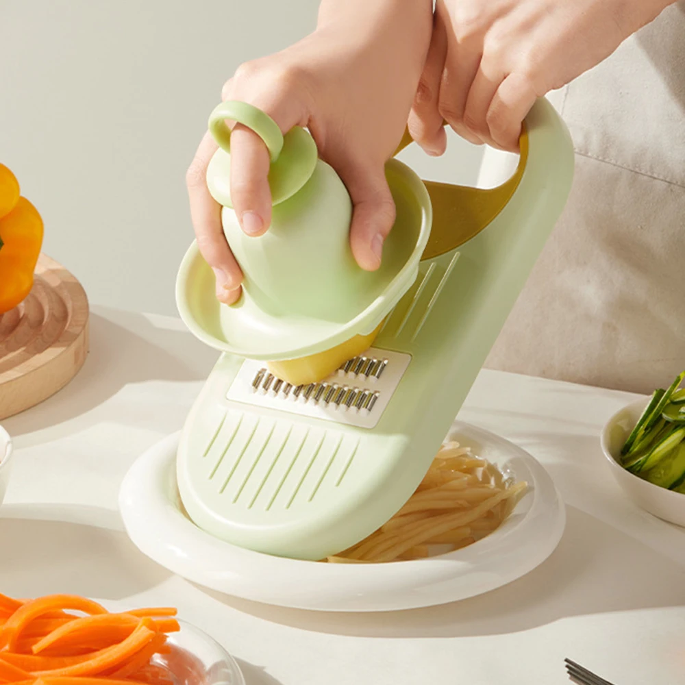 Multipurpose Vegetable Cutter with Hand Protector, Practical Fruit and Veggie Chopper, Home Kitchen Accessories, 4 in 1