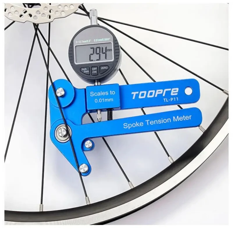 TOOPRE Bicycle Spoke Tensiometer Digital Display Rim Correction Tool Mechanical Wheel Set Rim Adjustment Measuring Device