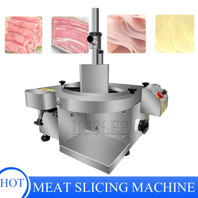 110v 220v Fresh Meat Slicer Commercial Automatic Multi-Function Waist Slice Tendon Braised Meat Cooked Food Meat Cutting Machine