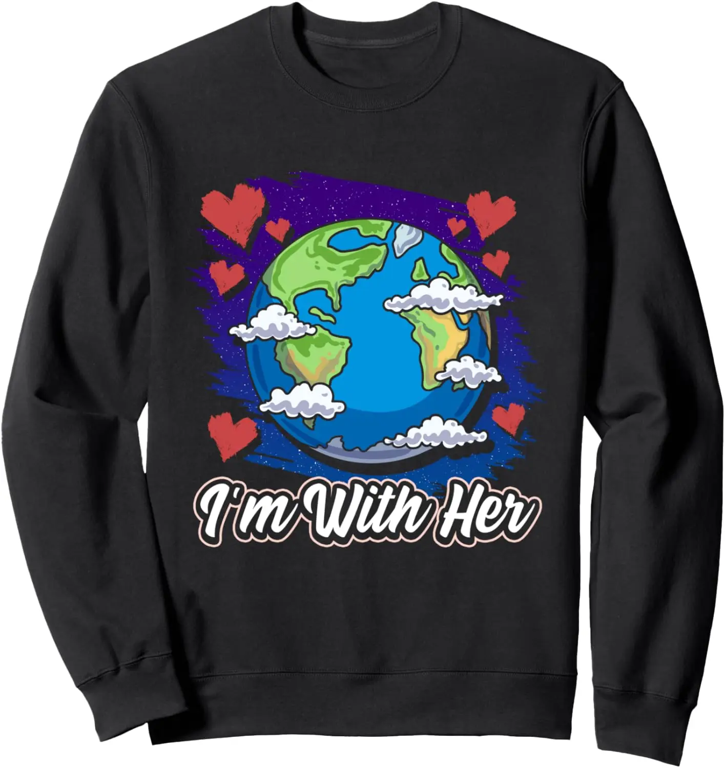 

Толстовка с надписью «Im With Her Earth Day 2022»