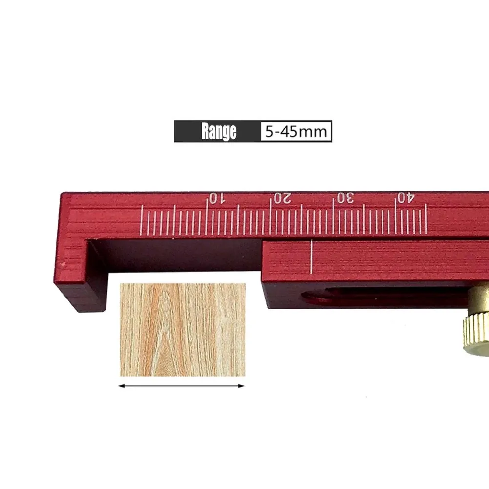 Woodworking Gap Gauge Tool for Saw Thickness and Joint Fit - Alloy Construction with Clear Markings for Easy Reading
