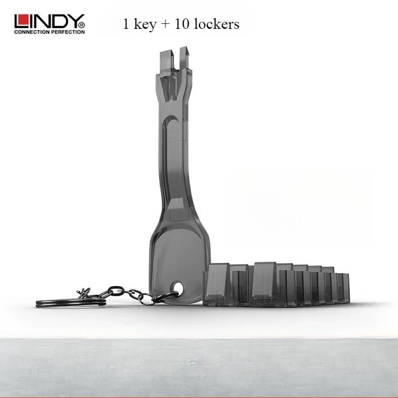 LINDY Internet Port Locker and Key Combo Set RJ45 Port Use