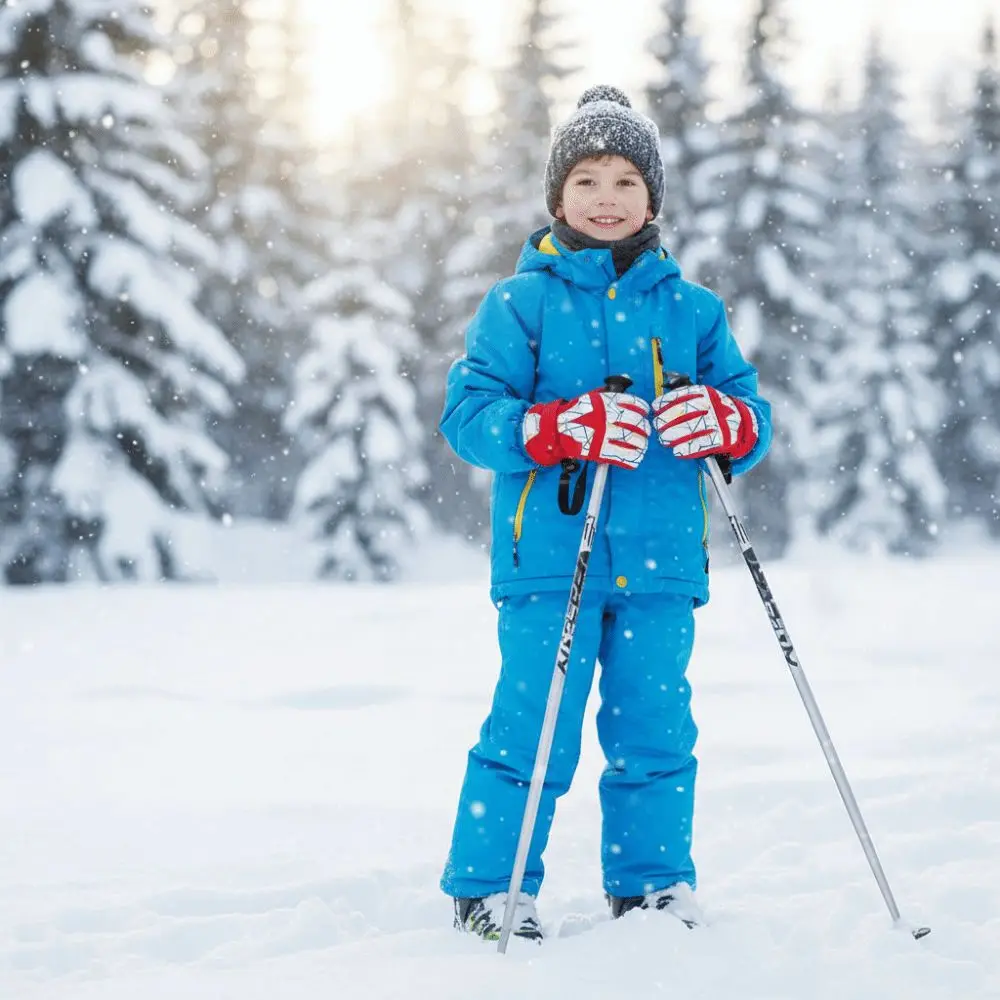 

Waterproof Children Snow Mittens Thicken Windproof Winter Snowboard Gloves Multi-Color Breathable Ski Gloves Winter Season