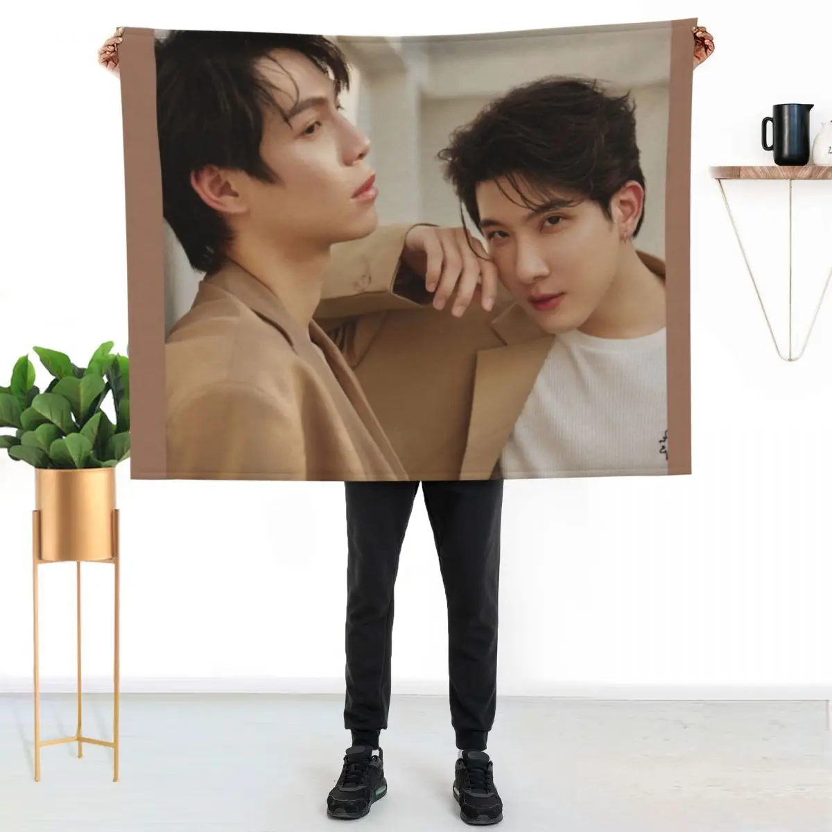 

First Khaotung Only Friends BL SERIES thai  thailand gmmtv bl series Throw Blanket