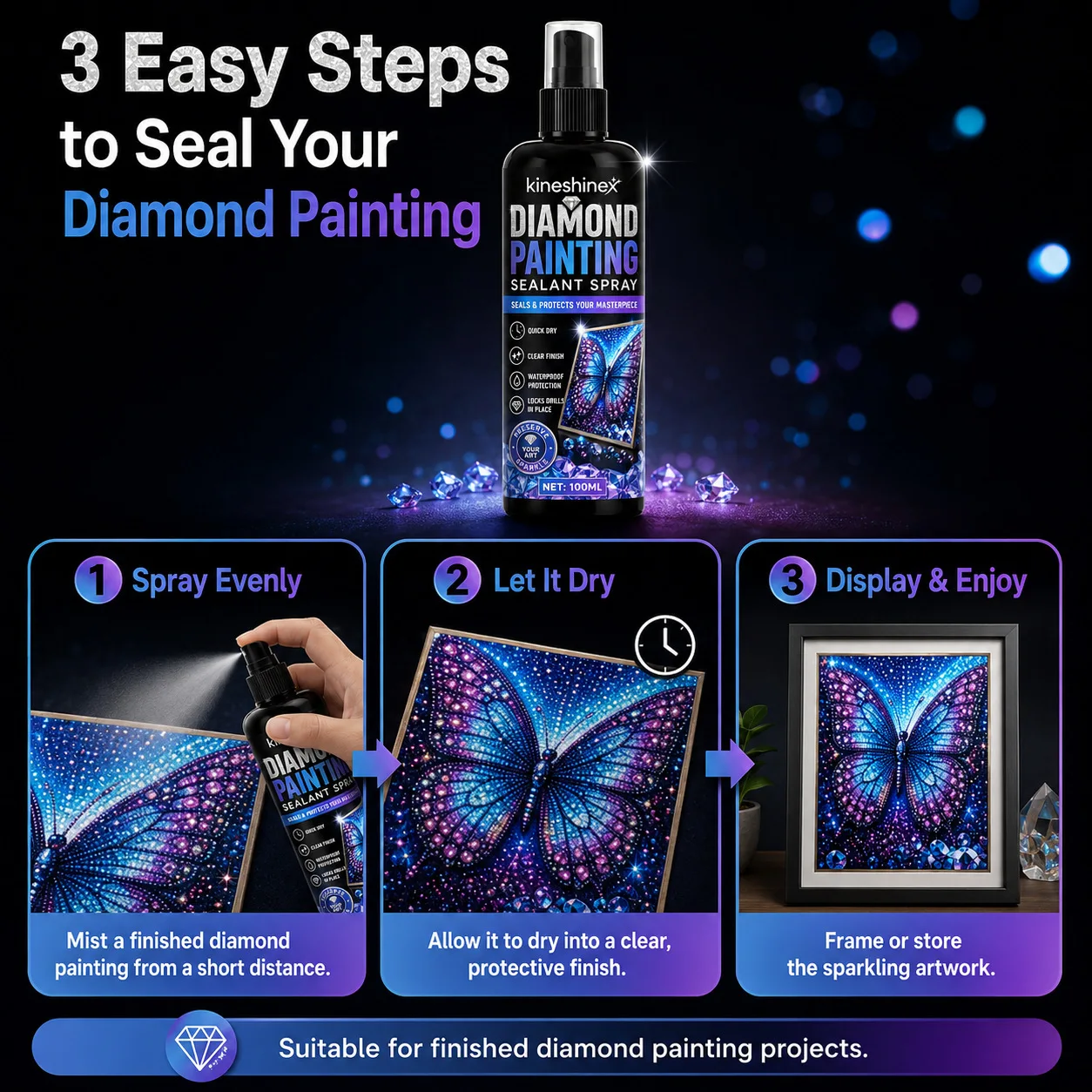Diamond Painting Sealant Spray - Resin Art Canvas review and price