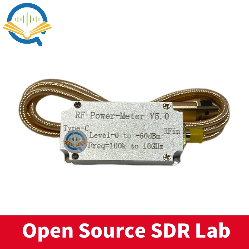 RF-Power-Meter-V5.0 100K To 10GHz RF Power Meter High-Speed Acquisition Type With Type-C Data Port