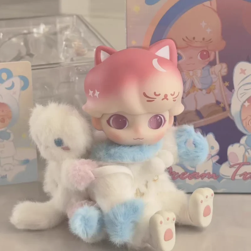 100% 本物の Dimoo 睡行シリーズ移動人形ブラインドボックス手かわいい人形おもちゃ神秘的なボックス潮遊びおもちゃサプライズギフト