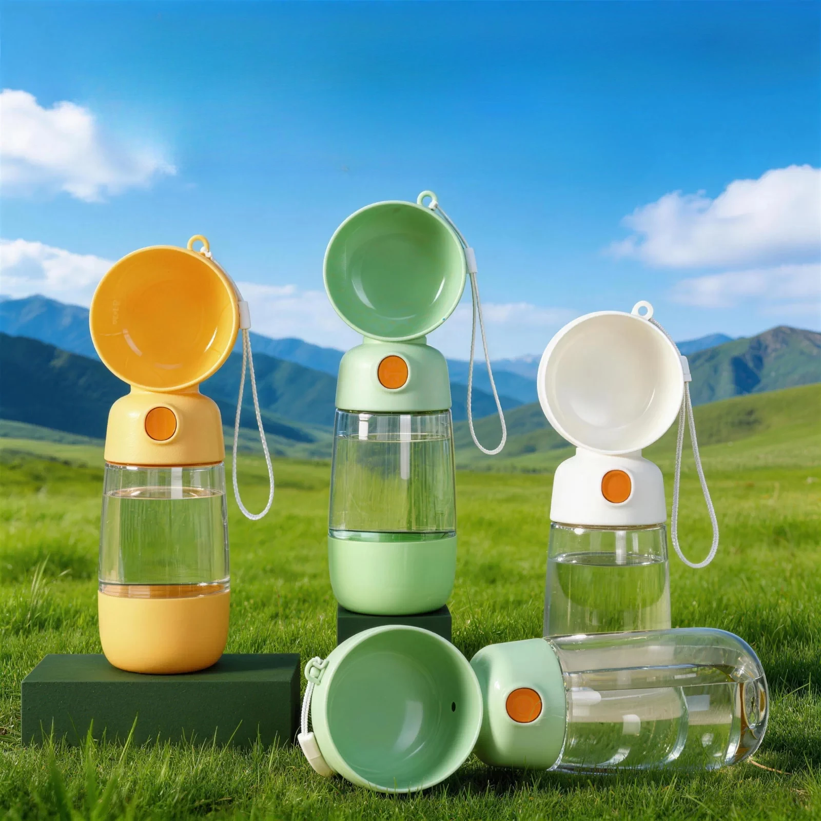 

Dog going out water cup dog kettle portable accompanying cup walking dog water bottle pet cat feeding water