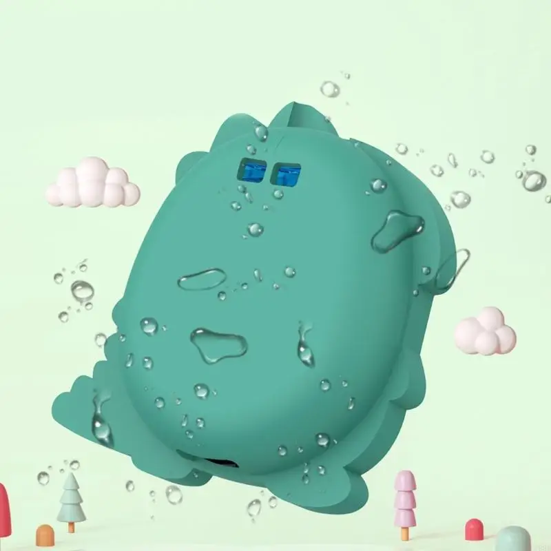 Y88D เคสซิลิโคนป้องกันเต็มรูปแบบ 360 องศาสำหรับอุปกรณ์เกมสัตว์เลี้ยงอิเล็กทรอนิกส์ที่มีพื้นผิวสัมผัสที่นุ่มนวลและธีมไดโนเสาร์