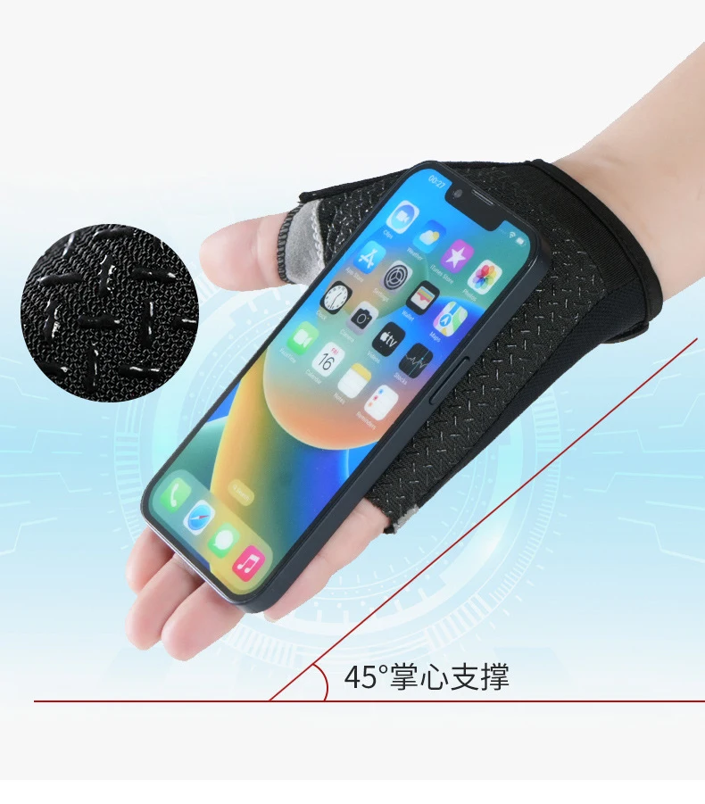 Motorradfahrer-Handschuhe für Männer und Frauen, Radfahren, Fitness, Yoga, Training und Übungen, Sommer-Sonnenschutz, elastische fingerlose Handschuhe – Detail 7