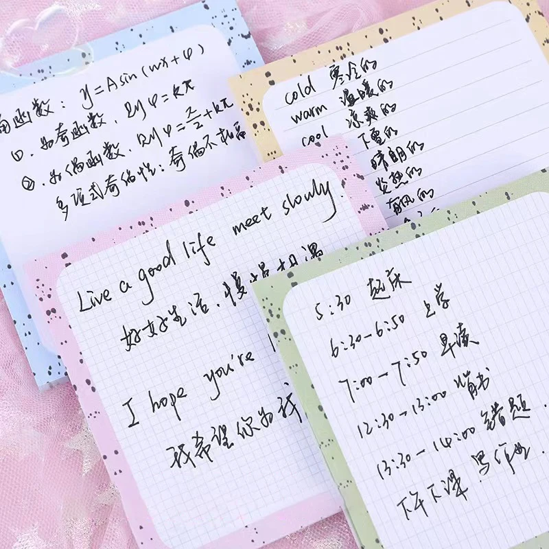 50 Sheets Cute Weekly Plan Daily Plan Pad Cream Color Sticky Note Pads Notepads School Stationery Office Supplies Memo Pad