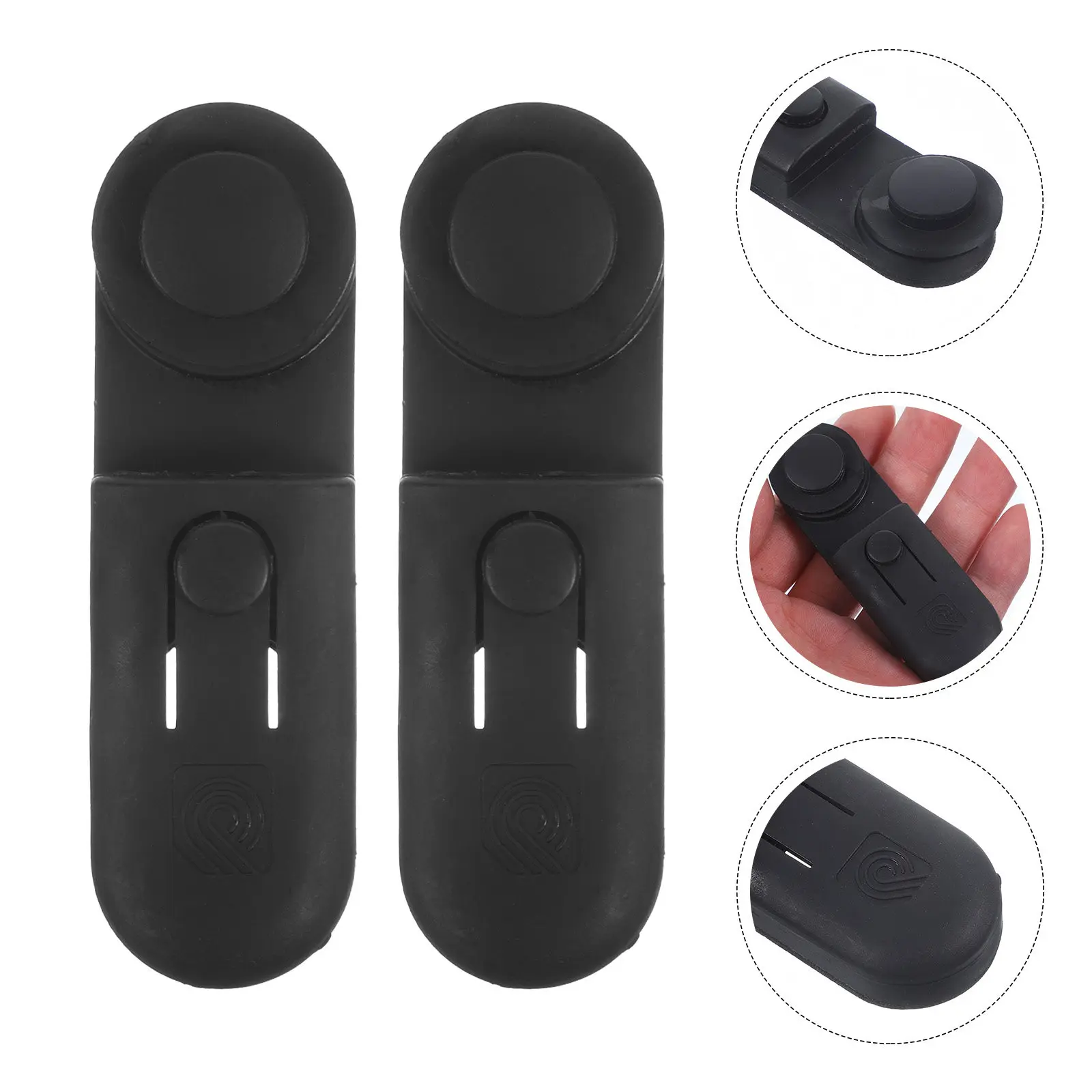 2Pcs Guitar Strap Lock Set Secure Non-Slip Buckle Prevent Falling for Electric Guitar Bass Strap Pegs Instrument Safe Lock