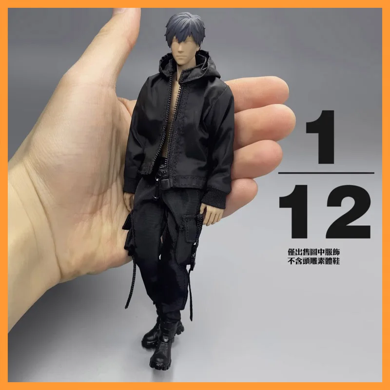 

In Stock 1/12 Scale Black Assault Suit Work Pants Set Fit 6inch CROWDHTOYS VTOYS Action Figure Model Toys