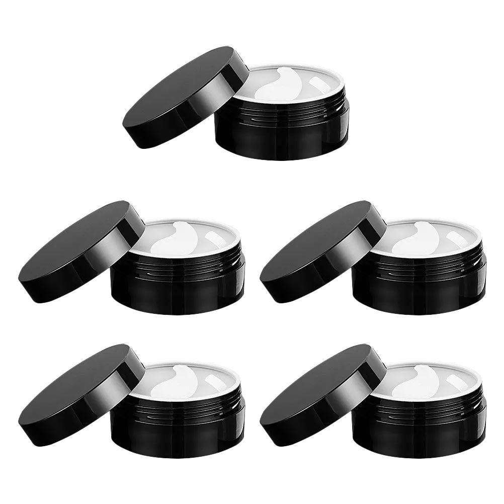 5Pcs Eye-Mask Storage Holder Premium Compact Refillable Cream Containers for Travel Jar Portable Design Cream Boxes