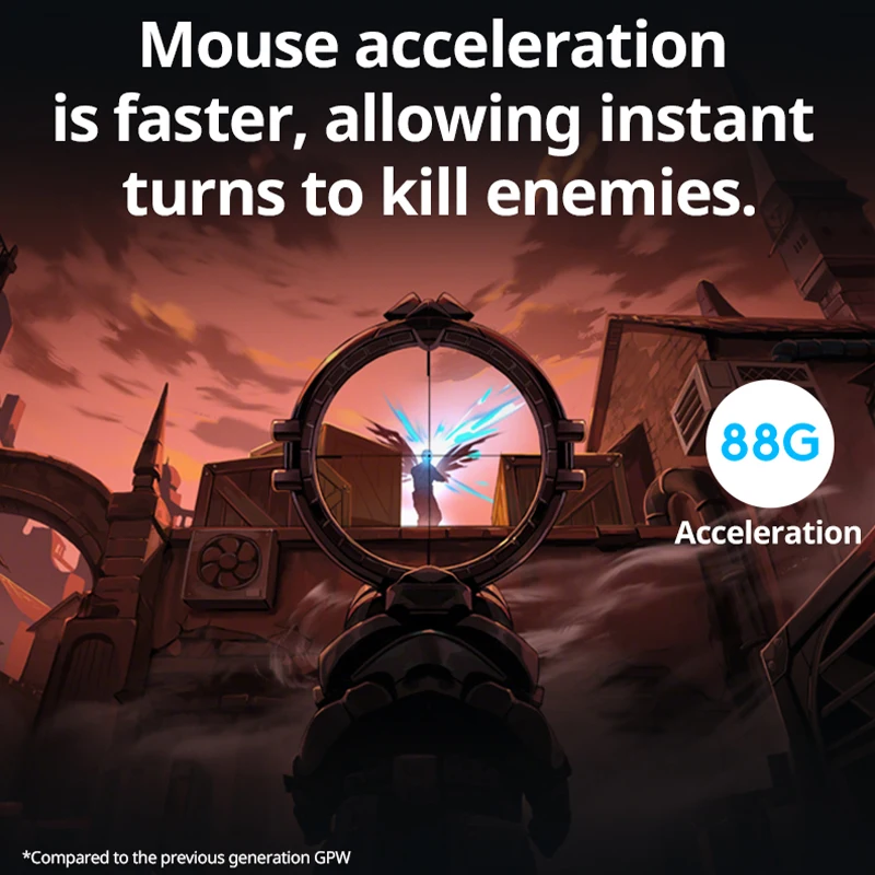 ماوس الألعاب اللاسلكي Logitech G PRO X SUPERLIGHT 2c، 51 جرام، مستشعر HERO 2 يدعم ما يصل إلى 44000 نقطة في البوصة و888 رطل لكل بوصة، 8 كيلو هرتز