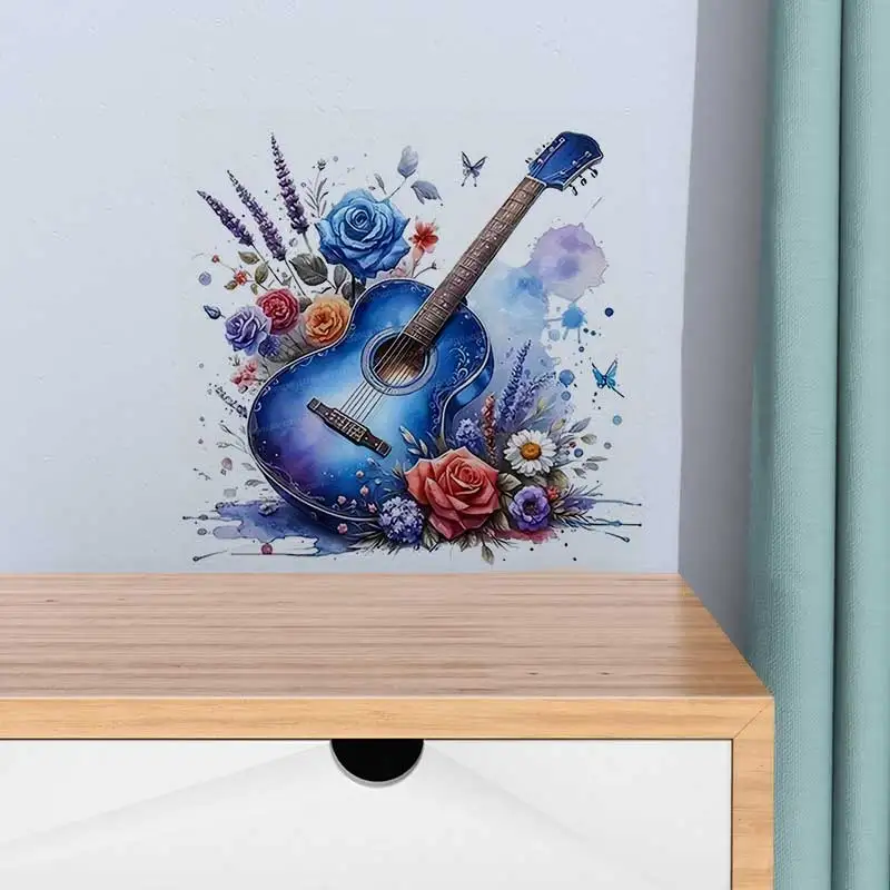 Colored Music Note Vinyl Stickers Self-Adhesive Paper for Wall Glass Ceramic Surfaces Decorative Musical Symbol Decals AA499