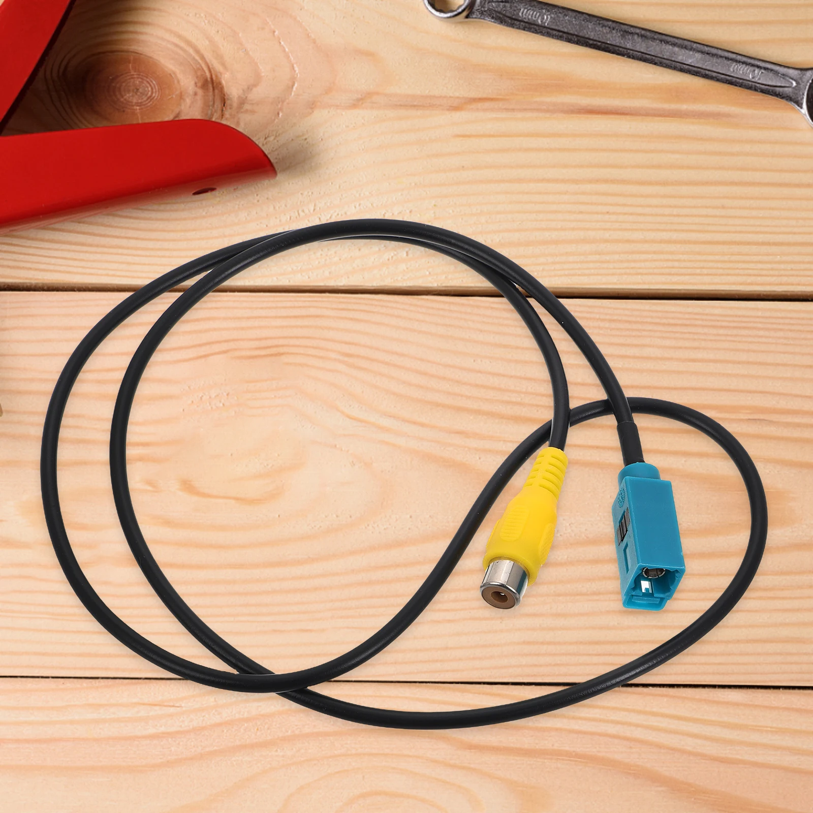 

Rear View Camera Adapter Cable Car Wiring Harness Backup Replacement Easy Install Compact Design Durable Material