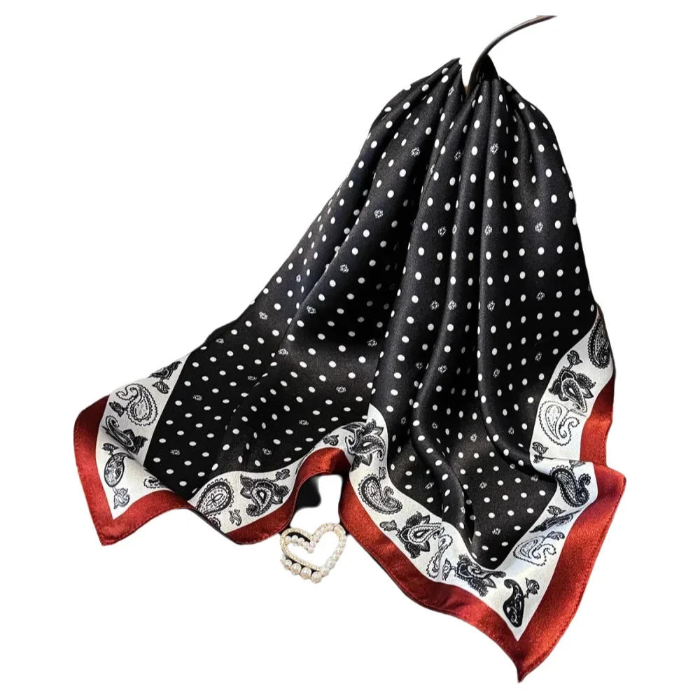 

100% натуральный шелковый шарф для женщин, элегантная женская шаль-платок, высококачественный квадратный платок на шею, хиджаб, бандана, шарфы, шалик