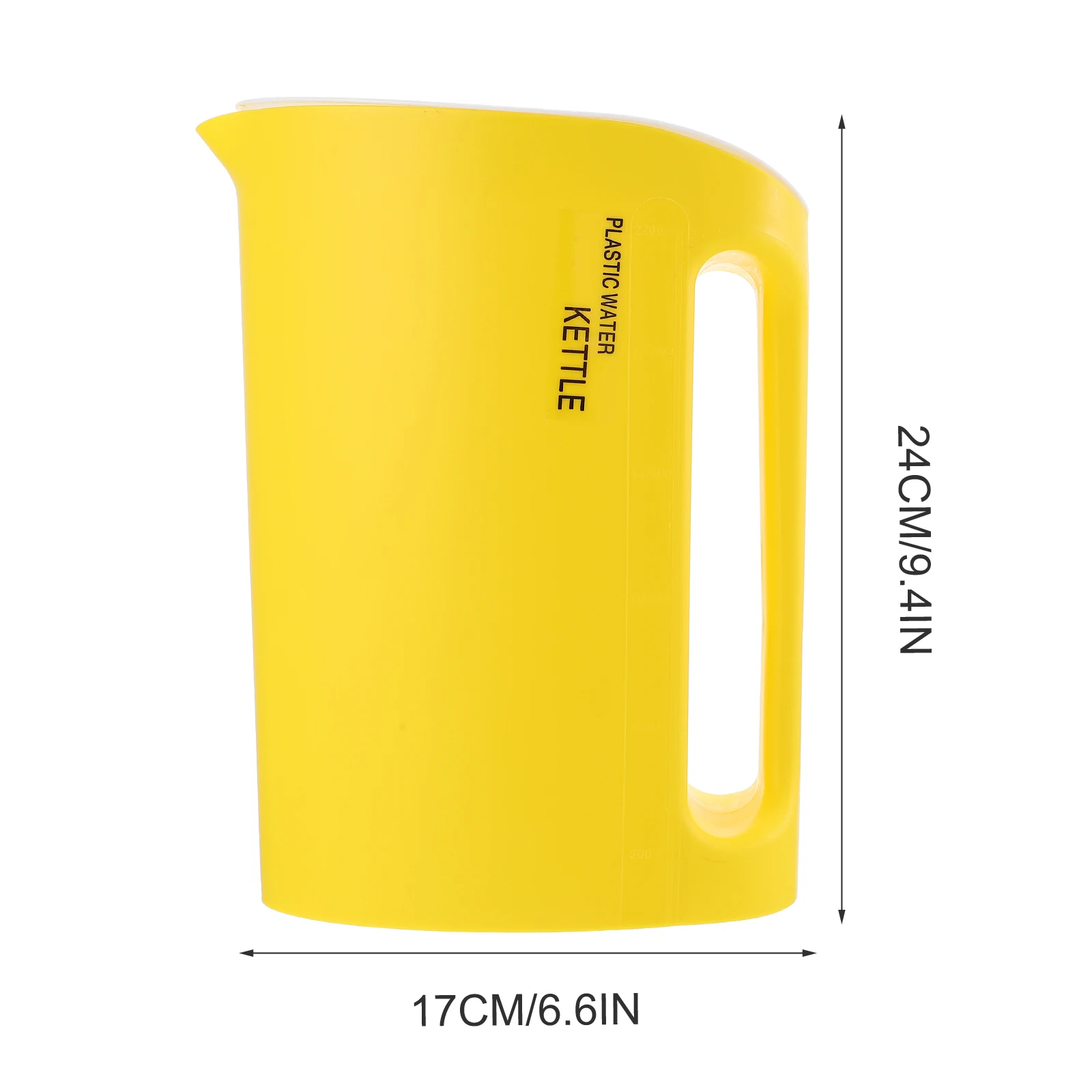 

Thickened Plastic Pitcher with Lid Large Water Jug for Cold Beverage Juice Tea Safe Family Use Guest Gift Yellow