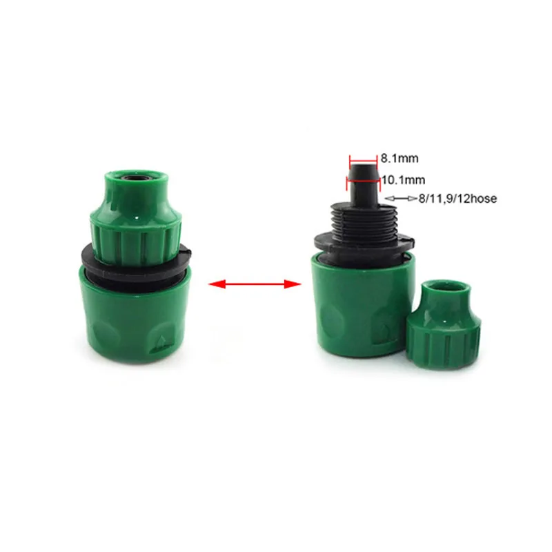 Water Quick Connector Garden Hose  Couplings Connecting Tool Pipe Nipple-Type Adapter 4/7mm or 8/11mm for Watering Irrigation F1