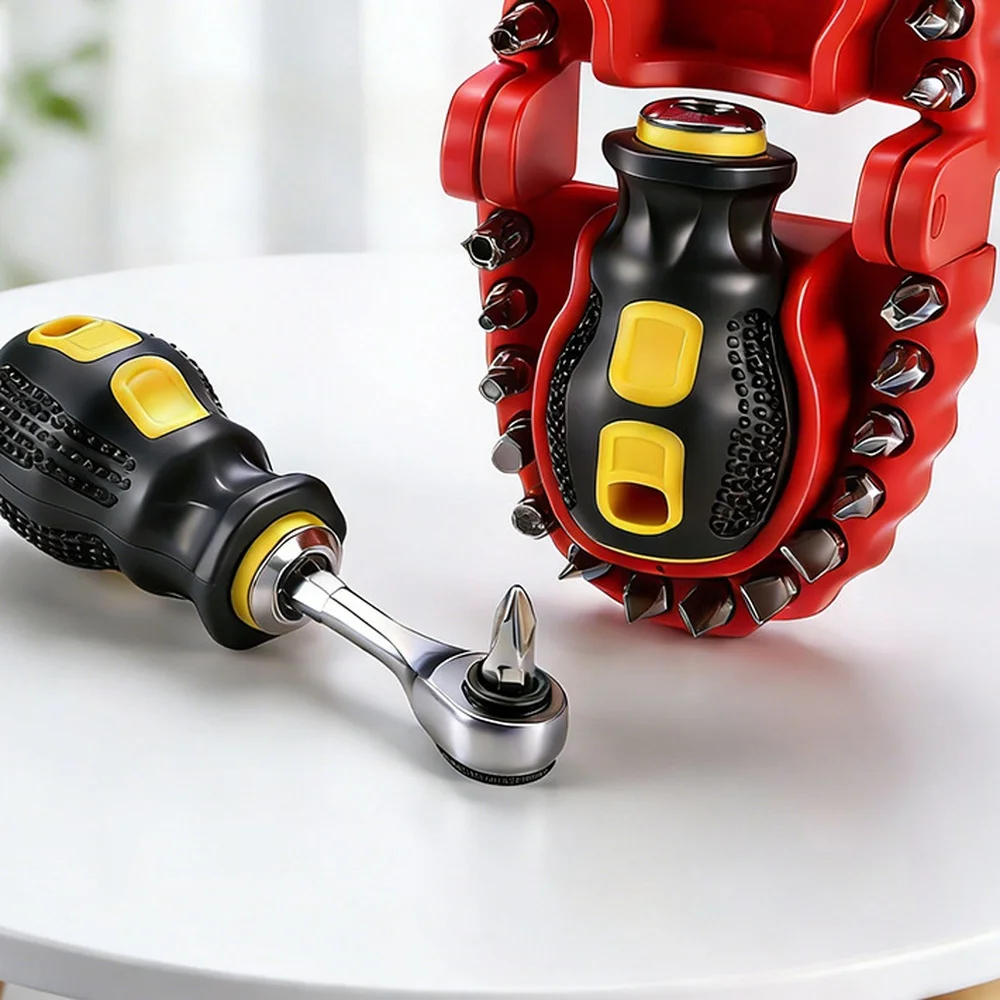 30 In 1 Household Screwdriver Set Precision Manual Repair Tool Durable Steel Heat Treated Blade Compact Hardware Kit