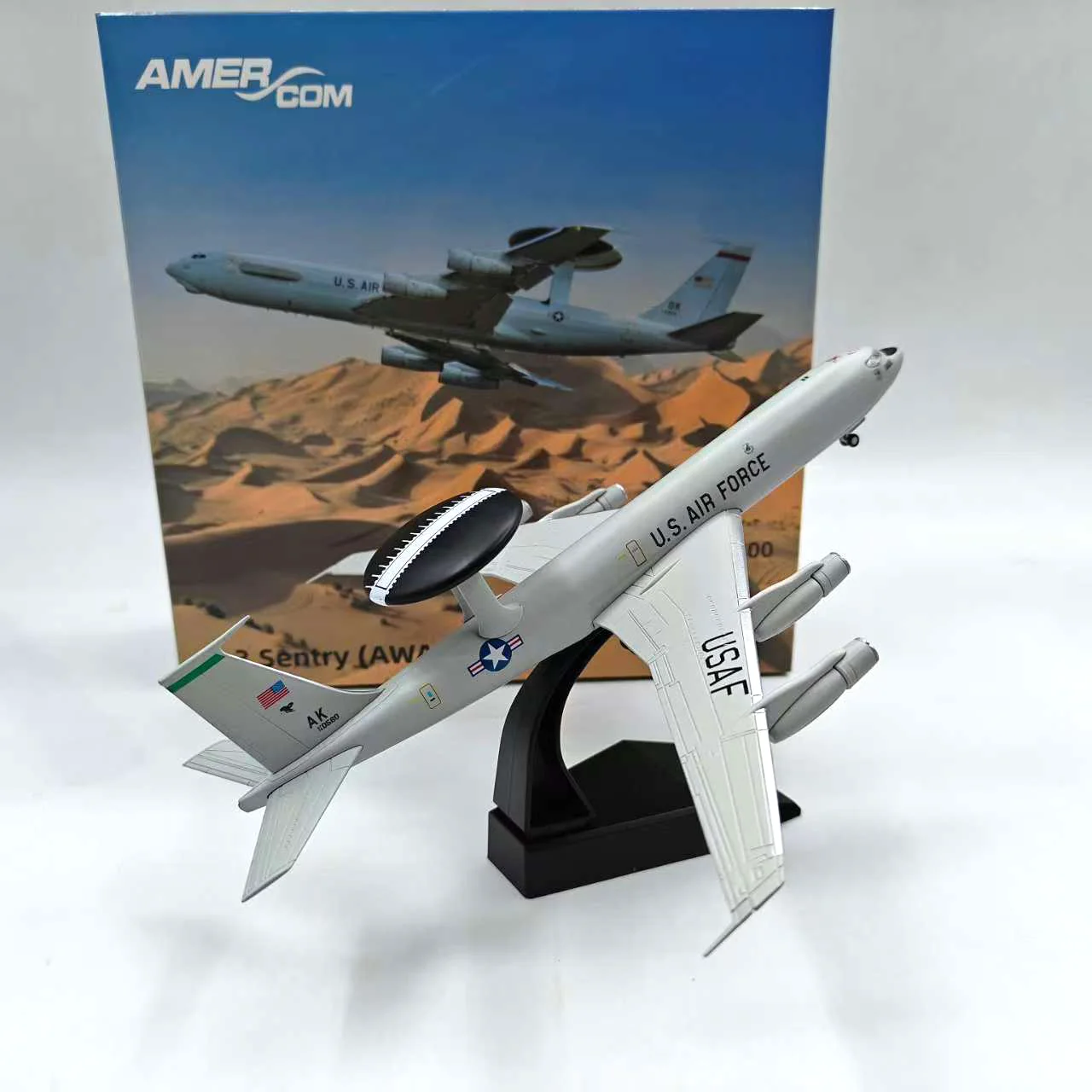 

Литой под давлением масштаб 1:200 US E-3 раннее предупреждение E3 Sentry сплав модель самолета Коллекционная игрушка в подарок сувенир дисплей орнамент