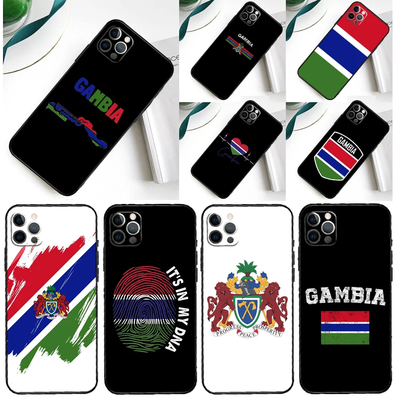 Gambia Flag For Samsung Galaxy A34 A54 A14 A55 A35 A15 A53 A33 A13 A05 A06 A16 A22 A32 A52 Phone Case