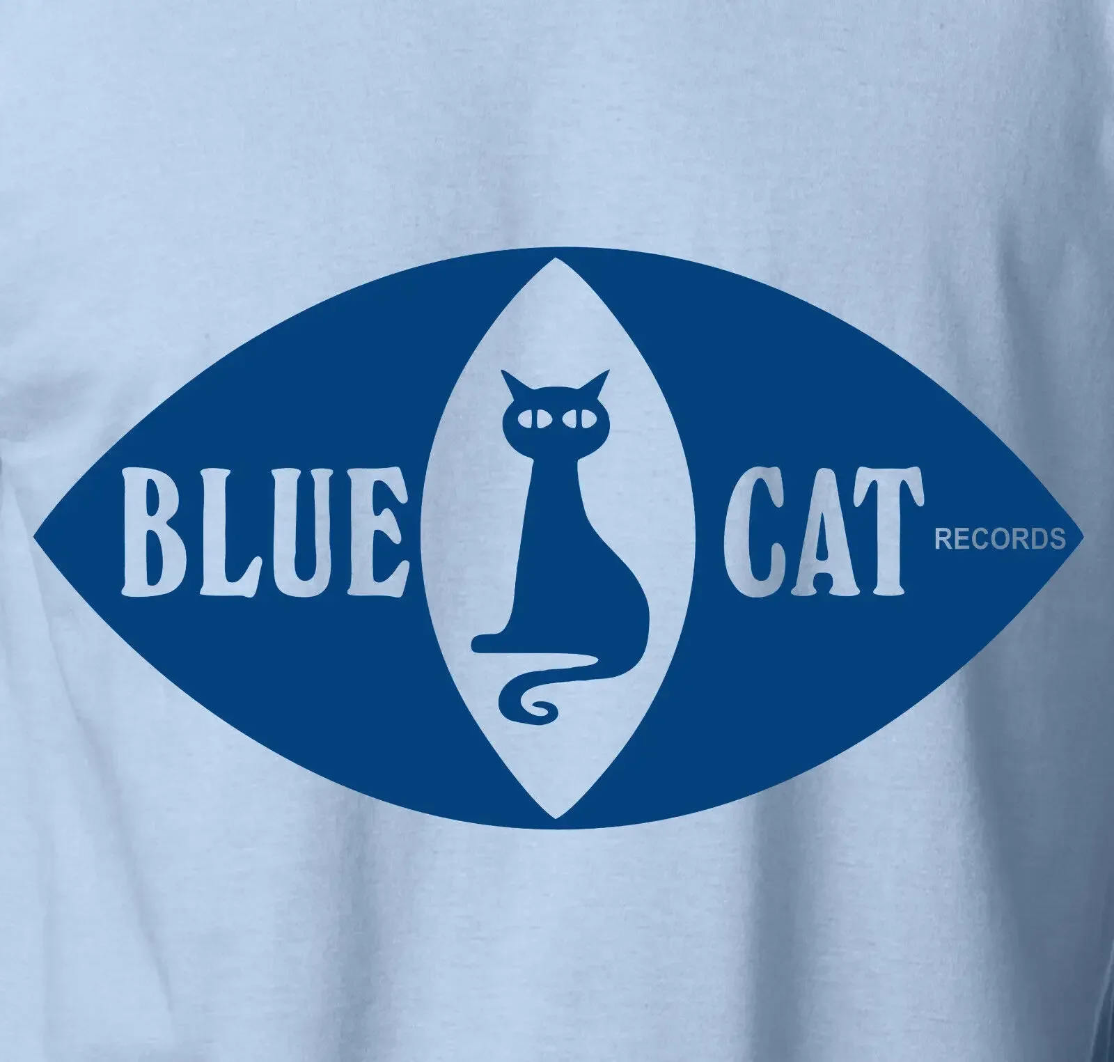 BLUE CAT Records T-Shirt Trojan Ska Jazz Funk Soul Vinyl Label S