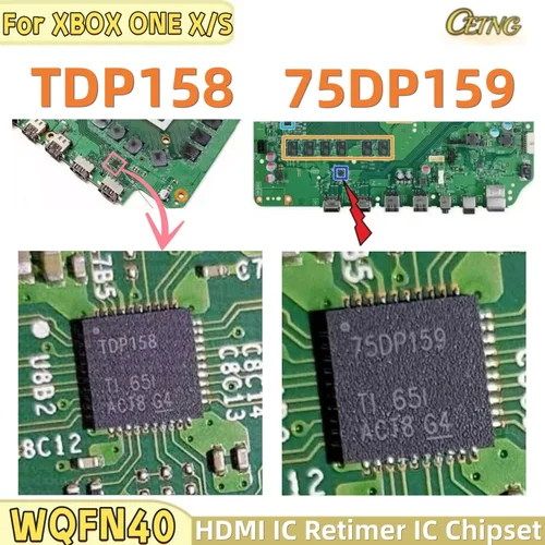 1-5 uds TDP158 75DP159 HDMI IC Retimer para XBOX ONE X ONE S QFN-40 5mm * 5mm consola IC Chipset SN75DP159 TDP158RSBR WQFN40