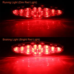 LED Taillight Motorcycle Brake Light 12V Retro Rear Light Running Light for Suzuki ATV LTZ King Quad Runner DR DRZ 650 400 LT