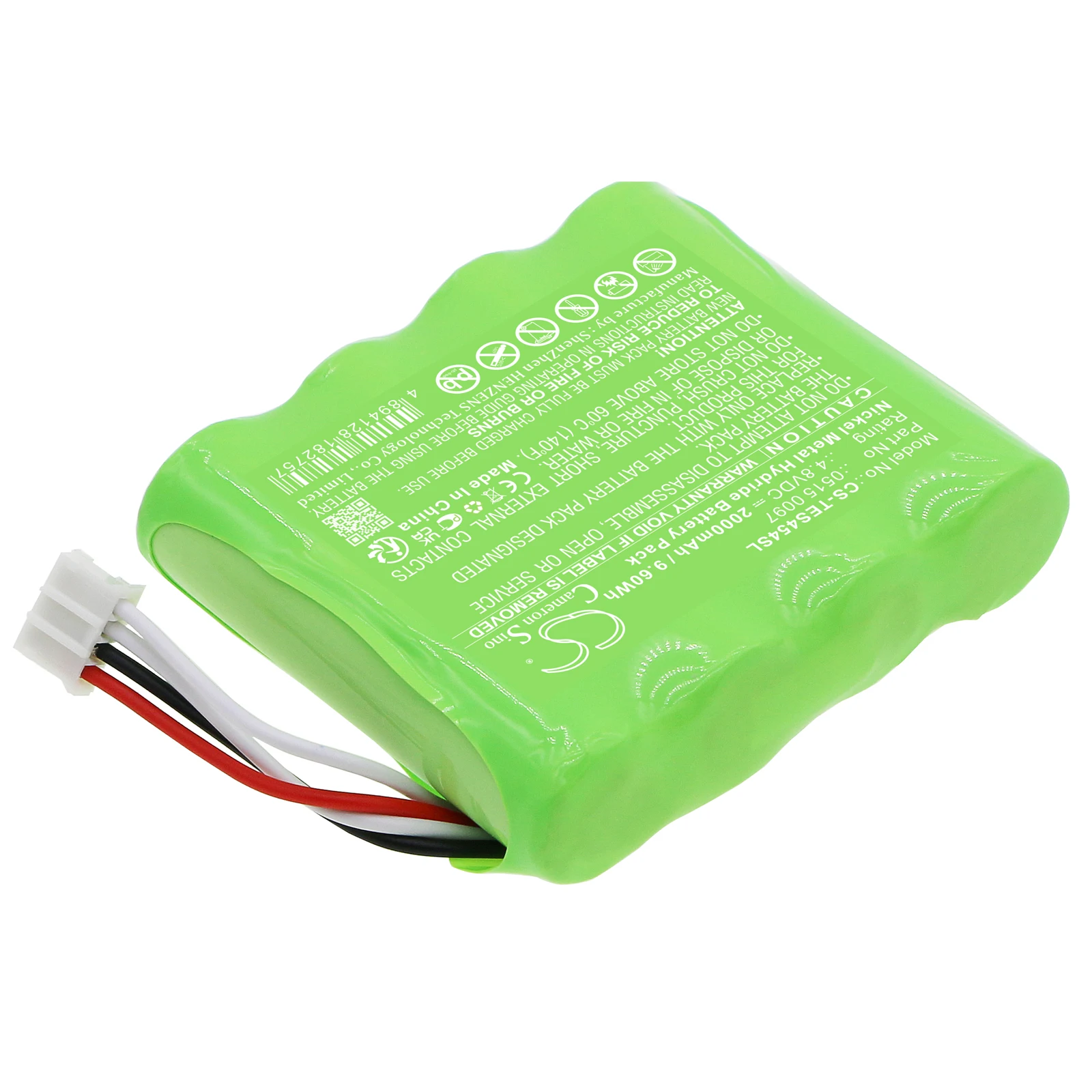 CS Replacement Battery For Testo 350 Control, 454 Control 0515 0097 2000mAh / 9.60Wh GPS, Navigator