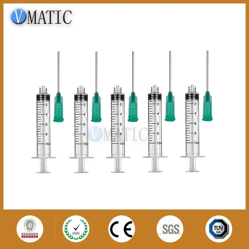 

Free Shipping 10ml/10cc Luer Lock Dispenser Syringes With 1.5'' 18G Blunt Tip Dispensing Needles Tip 1-1/2 Inch
