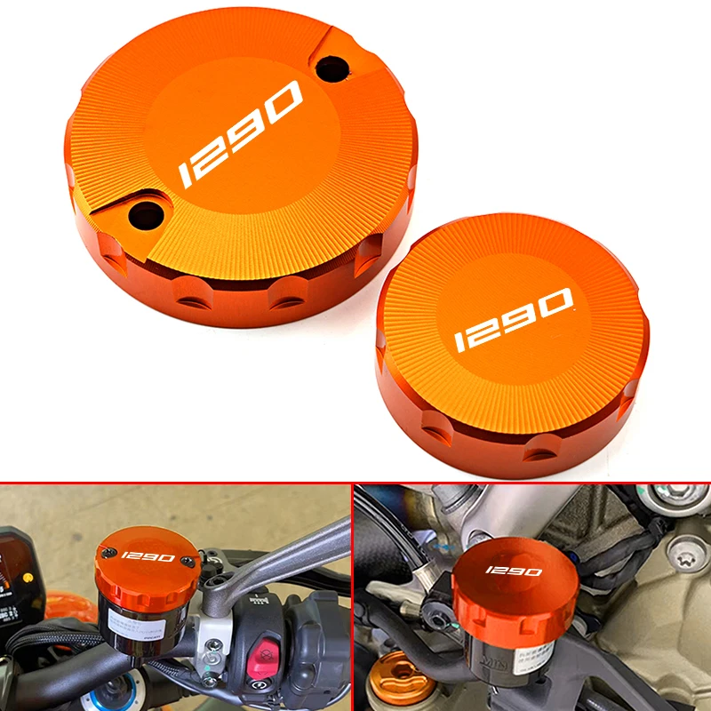 For KTM 1290 Superduke R GT 690 Duker RC8 RC8R 1290 ADVENTURE Accessories Motorcycle Rear Front Brake Fluid Covers