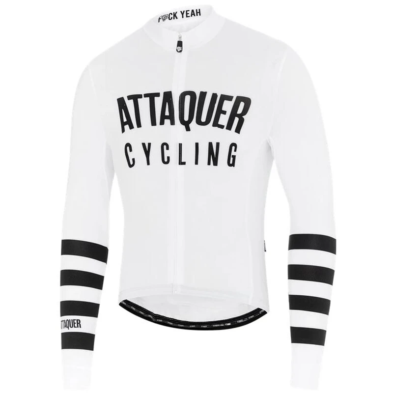 Attaquer Long Sleeve Jersey Men's Team Summer Cycling Sweatshirt Maglia Mountain Bike  Milk Camouflage Ropa Ciclismo