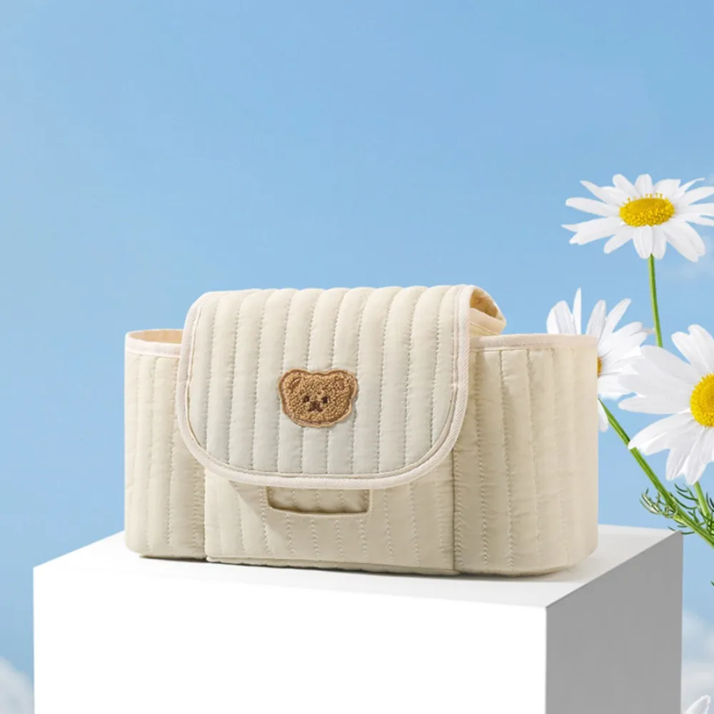 

Multifunctional Oxford Cloth Mommy Bag Soft Cute Bear Stroller Nappy Bag Large Capacity Maternity Storage Bags Stroller Use