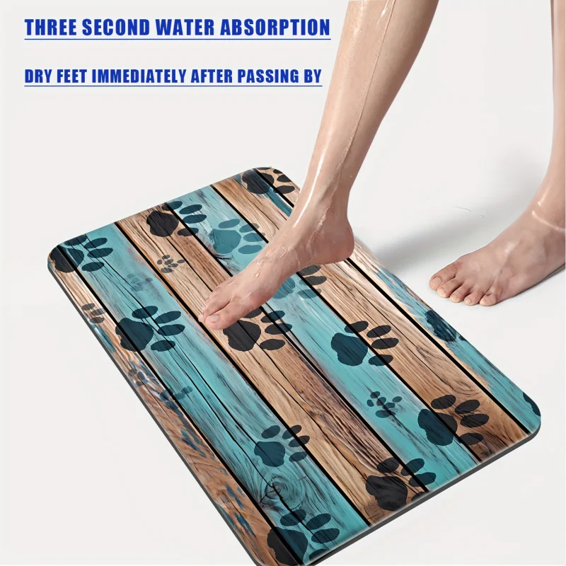 3-Piece Claw Bathroom Mat Set - Super Absorbent, Rapid Dry, Anti-Slip & Zero-Shedding - Ergonomic U-Shape Contour Rug with Soft