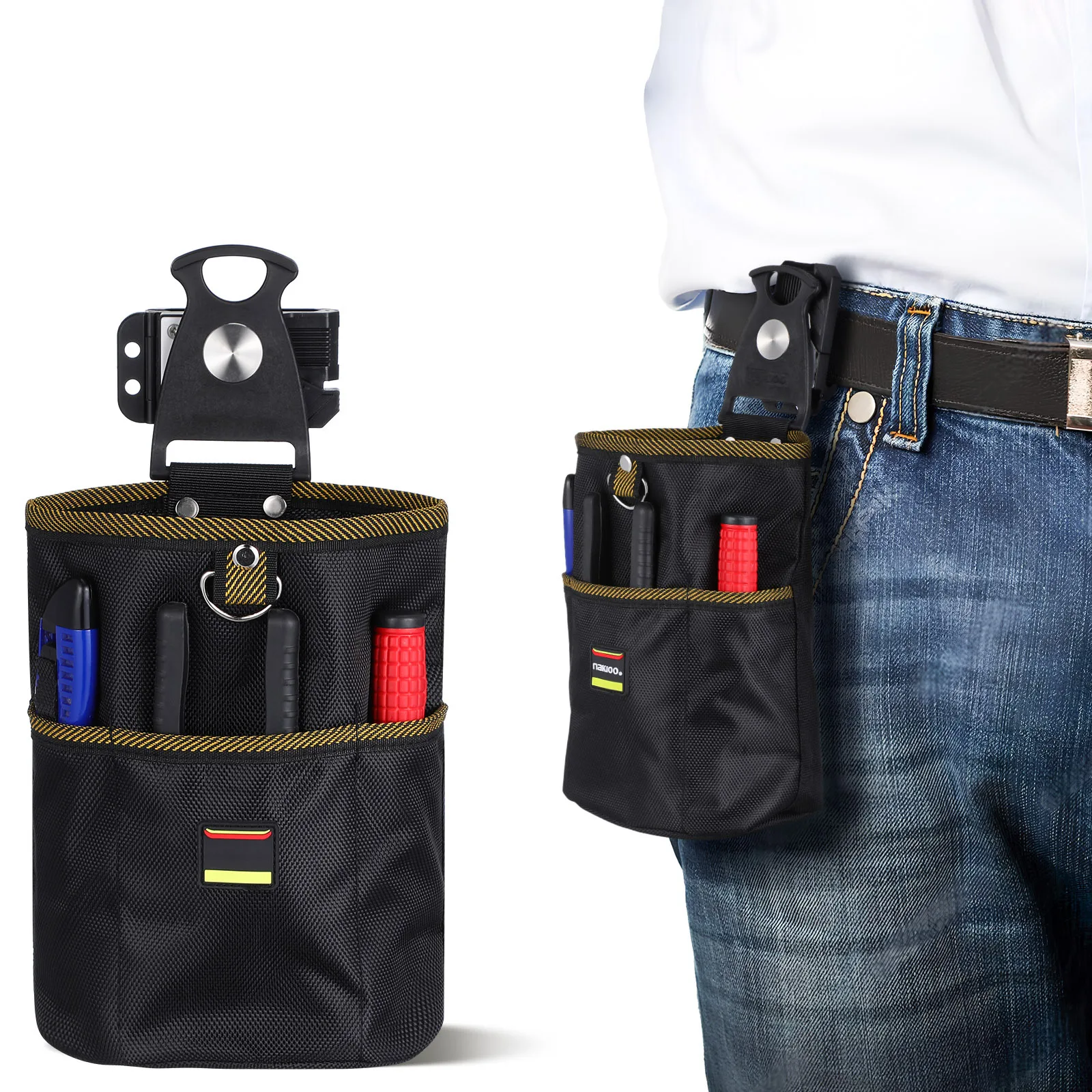 

Oxford Cloth Tool Belt Pouch Quick Access Comfortable Adjustment Small Tool Organizer for Fishing Tackle Electricians Carpenters