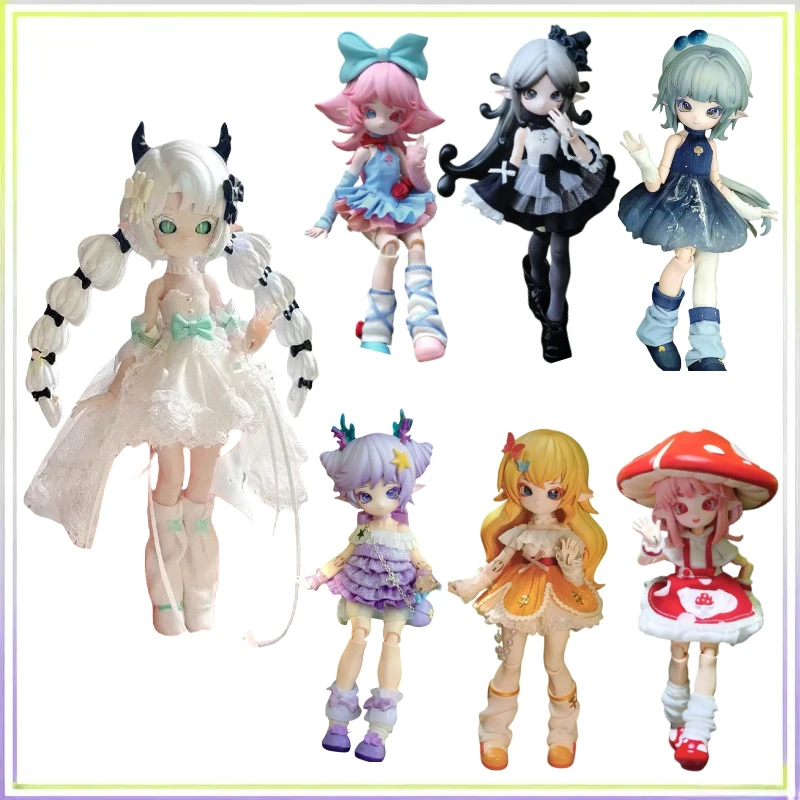 

Подлинный грибной гриб, 12-точечная BJD слепая коробка, подвижный изысканный настольный орнамент, коллекция украшений, подарки на день рождения