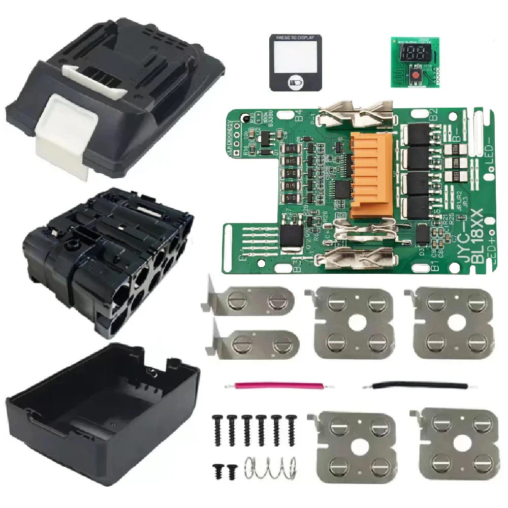 BL1830 Battery Case For Makita 18V DIY 3.0Ah 6.0Ah 1860 1850 Shell Box With BMS PCB Board Charging Protection LED Digital BL1840