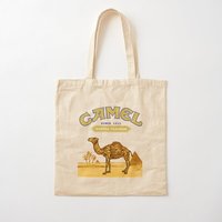 Camel Cigarettes Cotton  Canvas Bag Casual Travel Women Tote Shopper Fabric Printed Handbag Foldable Grocery Fashion