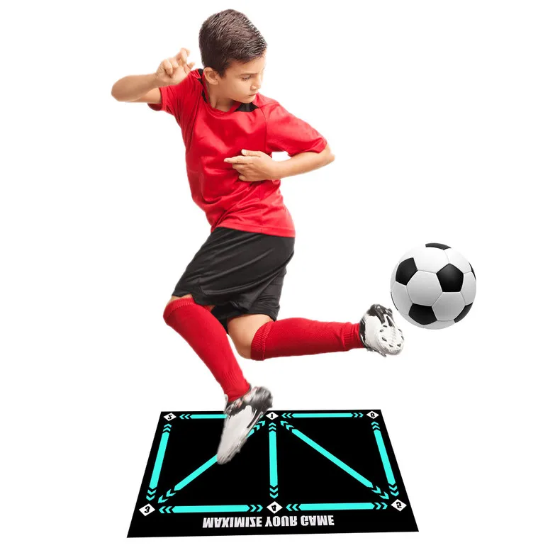 Football Training Mat Durable Non Slip Foldable Kids Adults Dribble Training Mat Football Training Indoor Ourdoor Equipment