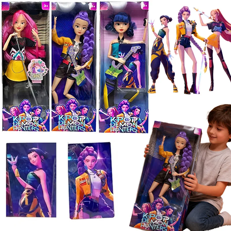 

2025 аниме «Охотники на демонов», куклы, виниловая игрушка, Руми Мира Зои, подарок-сюрприз на день рождения для девочек на Рождество, периферийные игрушки из фильмов