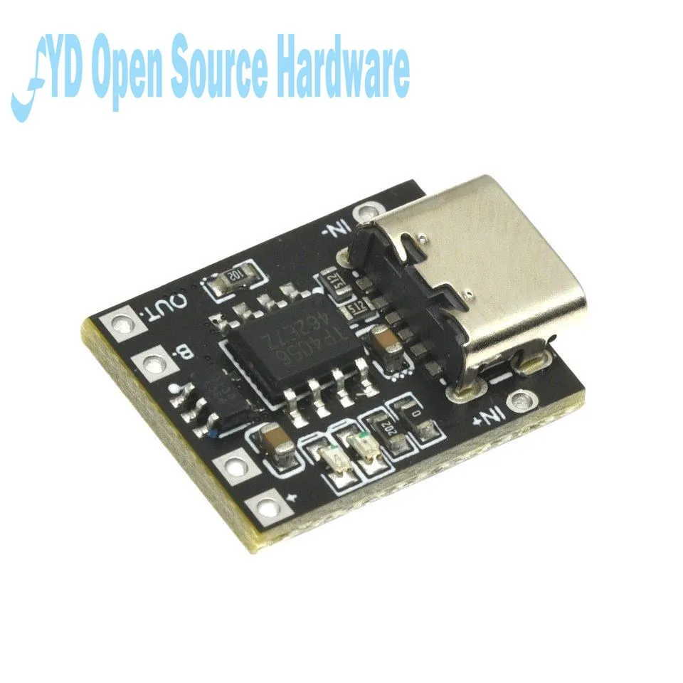 Scheda di ricarica della batteria al litio ternaria Super piccola 1A 3.7V 4.2V modulo caricabatterie interfaccia di tipo C con scheda di protezione