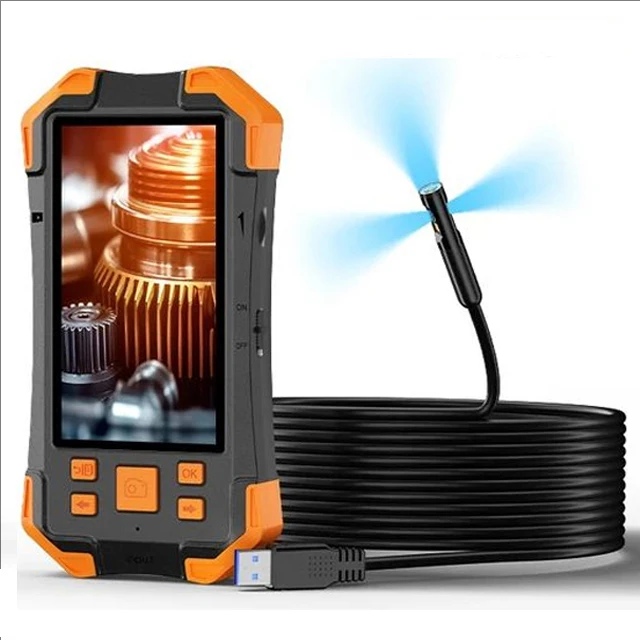 

1080P Borescope Cmera 8mm Triple Lens Y20 Handheld Pipe Inspection Cmera 4.5' Screen Endascope Cmera 2m Cable Ip67 Waterproof
