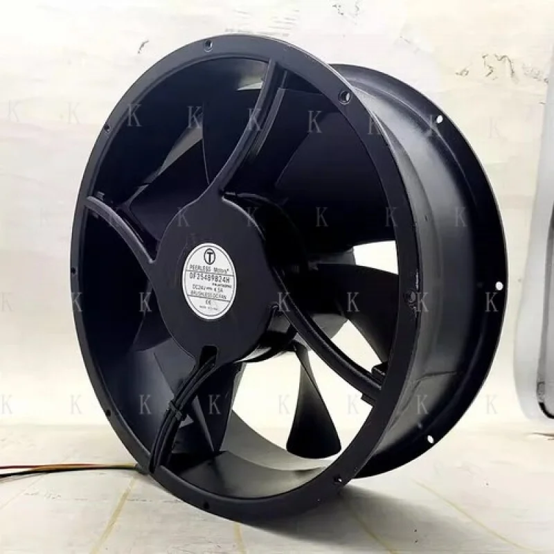 C    1PCS FOR  DF25489B24H 25489 DC24V 4.50A 25CM 3-Wire Metal Frame Cooling Fan