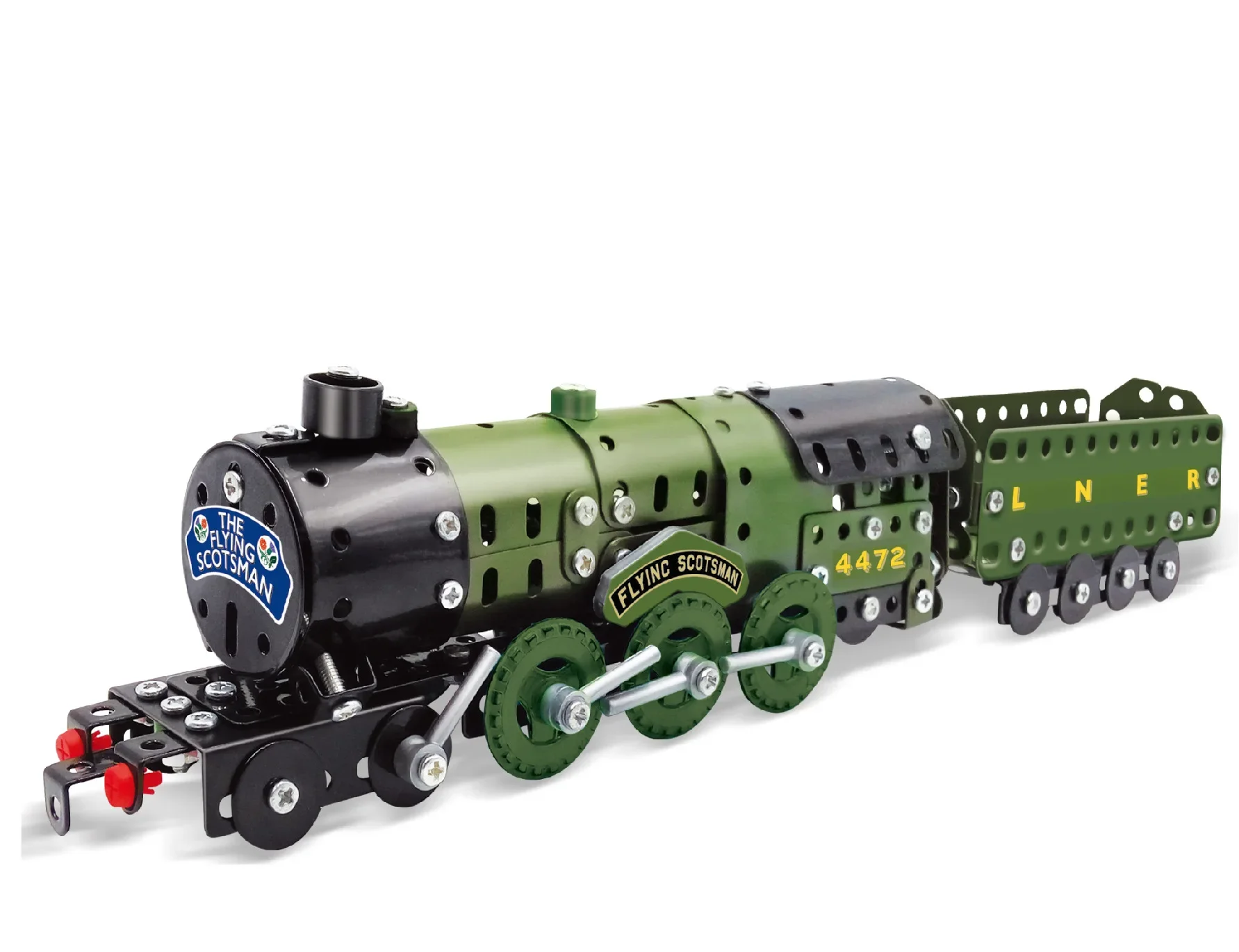 MOC Rennwagen Modell Metall Bausteine STEM Zug Motorrad DIY Schrauben und Muttern Ziegel Montage Spielzeug für Kinder Jungen Geschenke